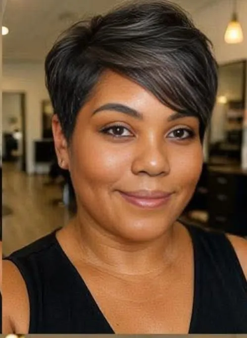 Catherine Burch with short hair, featured in the financial resilience article